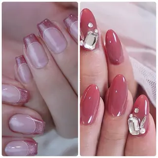 ネイル モチの良さ◉ フィルインネイル♡のネイルデザイン