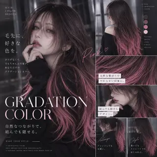 カラー ALIVE 河合優吾のヘアスタイル