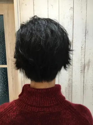 ショート カラー 金崎 新吾のヘアスタイル