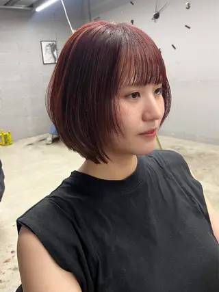 ショート 盛れる透けカラー🎀 似合わせ/uiのヘアスタイル