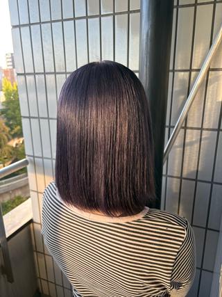 ミディアム カラー 個性派/デザイン/ ハイトーン AMIのヘアスタイル