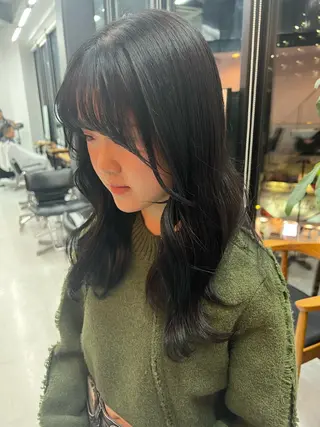 セミロング 🌿大内雅斗 🌿韓国ヘアのヘアスタイル