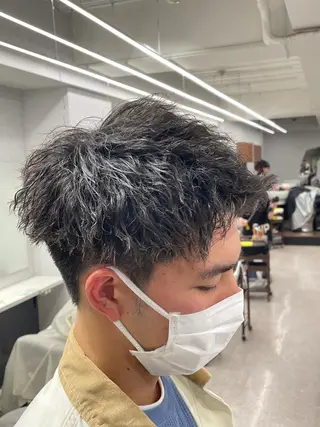パーマ メンズ 京都河原町 メンズパーマ助川龍哉のヘアスタイル