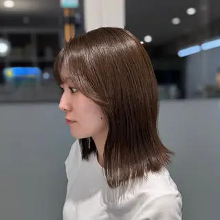 ミディアム カラー 田島拓海 ボブカットのヘアスタイル