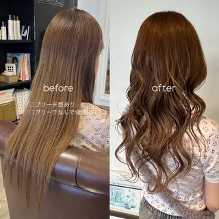 ロング カラー ヘアアレンジ 山口 凜花のヘアスタイル