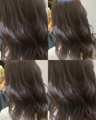 セミロング カラー 韓国レイヤー⋆౨ৎﾟ 透カラー🩶／ユウキのヘアスタイル