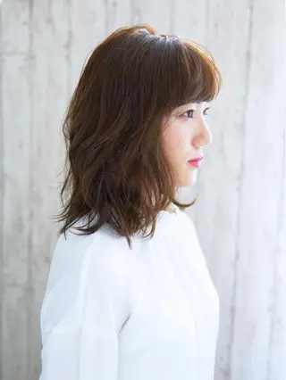 ミディアム カラー パーマ ヘアアレンジ メンズ キッズ ネイル マツエク・マツパ 永野 良一のヘアスタイル