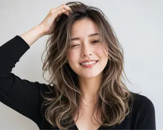 ロング カラー 田中 巧のヘアスタイル