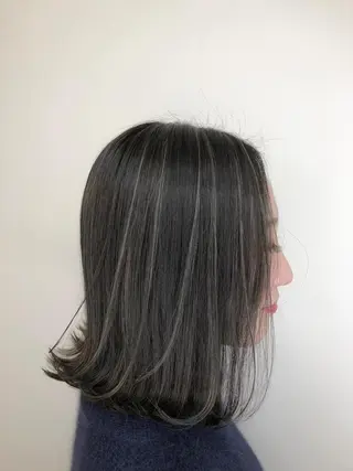 ミディアム カラー 【透明感、艶髪】西村 有司のヘアスタイル