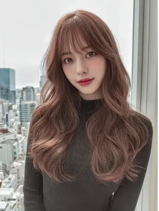 ロング カラー 髪のお悩み解決✨️ 美髪縮毛🍒リオ🍒のヘアスタイル