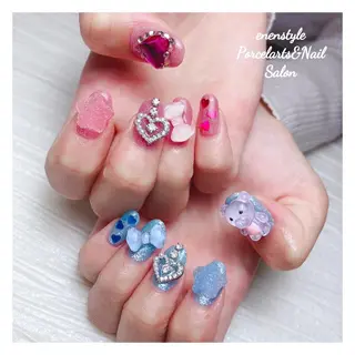 ミディアム ネイル 🐾enen style 🐾のネイルデザイン