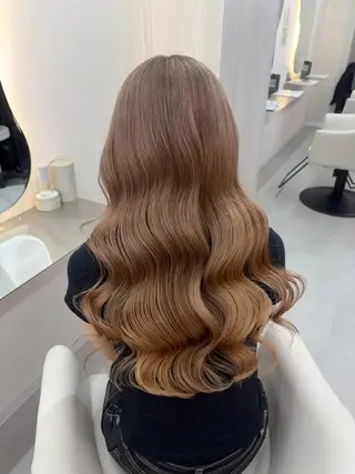 ロング カラー ヘアアレンジ 🩶透明感カラー 池袋/mei🩶のヘアスタイル