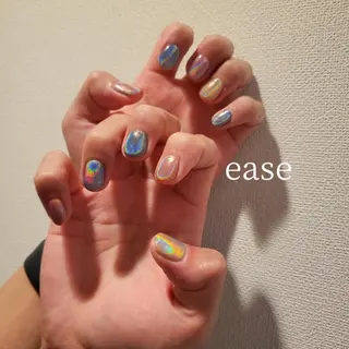 ショート カラー キッズ パーマ ネイル ヘアアレンジ マツエク・マツパ メンズ アイブロウ ease NAILSALONのネイルデザイン