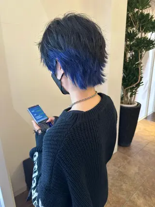 ショート カラー ダメージレスブリーチ HIROSHIのヘアスタイル