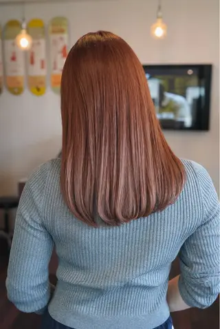 セミロング カラー 千葉 慎也のヘアスタイル