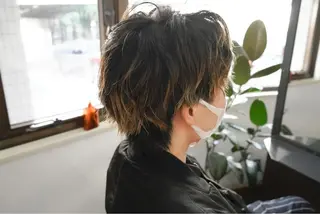 ショート パーマ メンズ 角戸 りおのヘアスタイル
