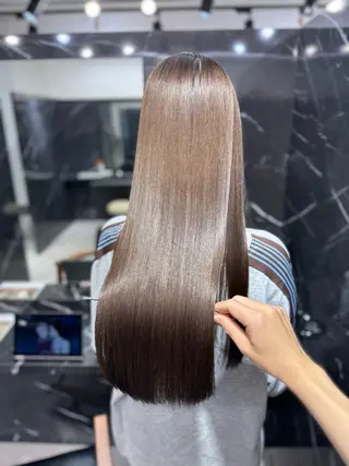 ロング JIN|朝楽になる 乾かしただけで極艶髪のヘアスタイル