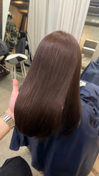 ミディアム カラー ブラウンカラー特化/ 艶✖️上品/修生のヘアスタイル