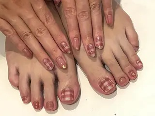 ネイル 韓国/ワンホン/長さ 出しつけ放題🎀のネイルデザイン