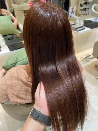 ロング 髪質改善・縮毛矯正 濱　泰賀のヘアスタイル