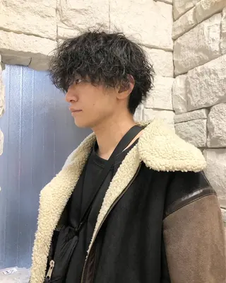 パーマ ヘアアレンジ メンズ メンズ特化✂️栗原 侑也のヘアスタイル