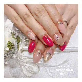 ミディアム ネイル 🐾enen style 🐾のネイルデザイン