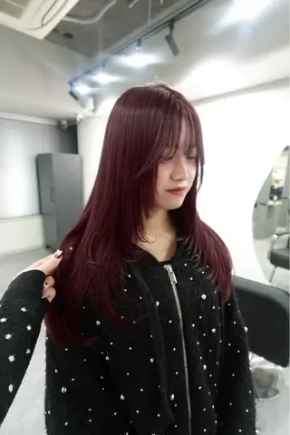 ロング 【ピンク/ラベンダー 】mao🐩💜のヘアスタイル