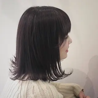 ミディアム カラー 佐藤 真衣のヘアスタイル