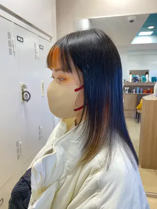 セミロング カラー 透明感カラー/ 松井克樹のヘアスタイル