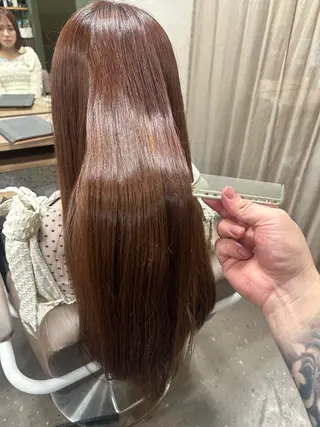 ロング ❤️可愛いハイトーン ならMINATOのヘアスタイル