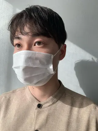 ショート メンズ ボブパーマコテ巻き風 パーマNo1深江秀平のヘアスタイル