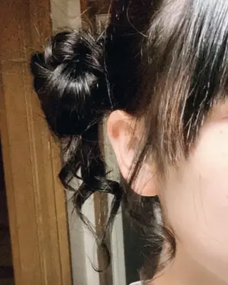 ヘアアレンジ 関根莉杏/艶ワンカ ラー✨ヘアアレンジのヘアスタイル