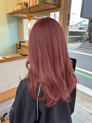 セミロング カラー 🫧小峰 夕依のヘアスタイル