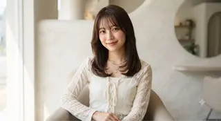 ミディアム 村山 豪歩のヘアスタイル