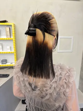 ミディアム ヘアアレンジ yuuna/ ハッシュカット🎀のヘアスタイル