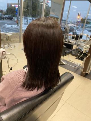セミロング パーマ 横地 凌のヘアスタイル