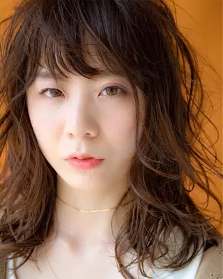 ミディアム カラー パーマ 当日予約🆗✂︎ ウエモト タクのヘアスタイル