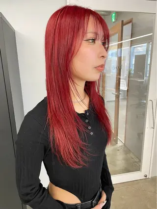 ロング カラー ユズユ🍀 ／ダブルカラーのヘアスタイル