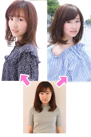 ミディアム カラー 中村 瑛秀のヘアスタイル
