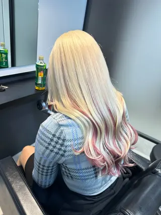 ロング カラー エフェクトブリーチ 🌟前澤啓太朗のヘアスタイル