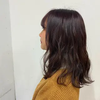 セミロング カラー satsuki レイヤー・暖色のヘアスタイル