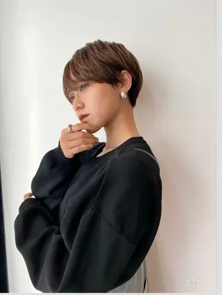 ショート カラー 渋谷  中性ヘア あかりのヘアスタイル