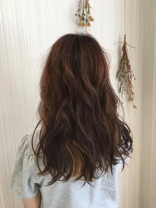 セミロング カラー ハイトーン/ブリーチ 山崎 悠次のヘアスタイル