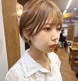 ショート カラー Hareru 豊田 修廣のヘアスタイル