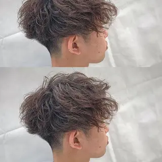 カラー パーマ メンズ 艶カラー/ケアカラー /韓国ヘア/ヒビキのヘアスタイル