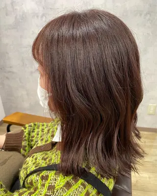 ミディアム LICO 木村真知子のヘアスタイル