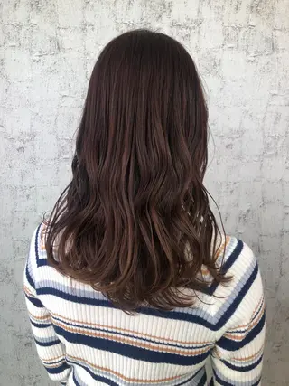 ロング カラー 小顔レイヤー/ ベージュ🤍Rieのヘアスタイル