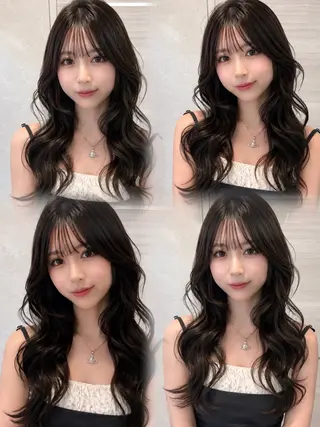 セミロング カラー ヘアアレンジ 🌿巴結生🌱大宮 ミルクティーベージュのヘアスタイル