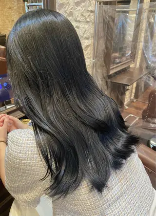 ロング カラー ブリーチカラー⸜♡⸝ クルミ🐍のヘアスタイル