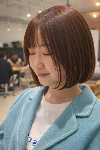 ショート anhelo髪質改善 メテオ髪質改善名駅のヘアスタイル